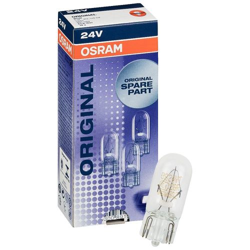 OSRAM Glassockellampe 24V 5W W 2,1x9,5d