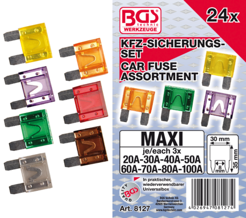 Kfz-Sicherungs-Sortiment Maxi - 24tlg.