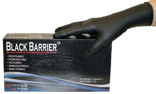 Black Barrier Nitril-Einweghandschuhe extra stark - 100 Stk.