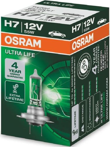 OSRAM Glühlampe H7 ULTRA LIFE 12V 55W PX26d